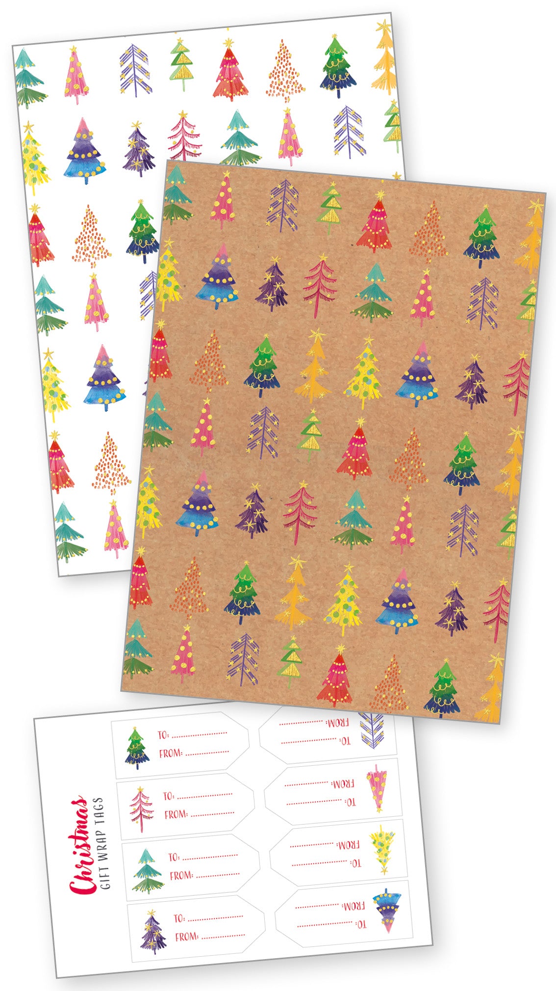 Christmas Tree Wrapping Paper