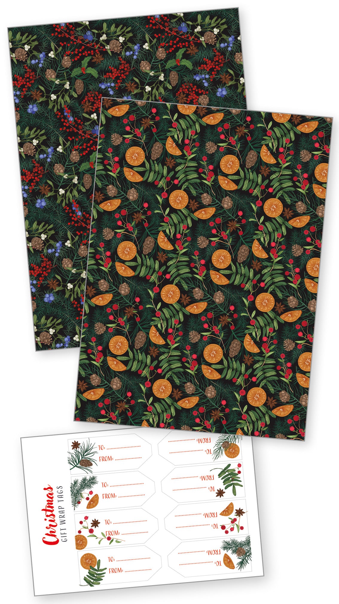 Winter Foliage Wrapping Paper