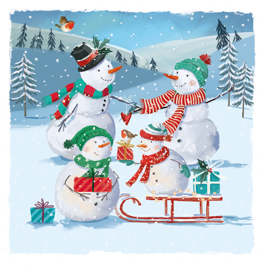 Sledding Snowmen