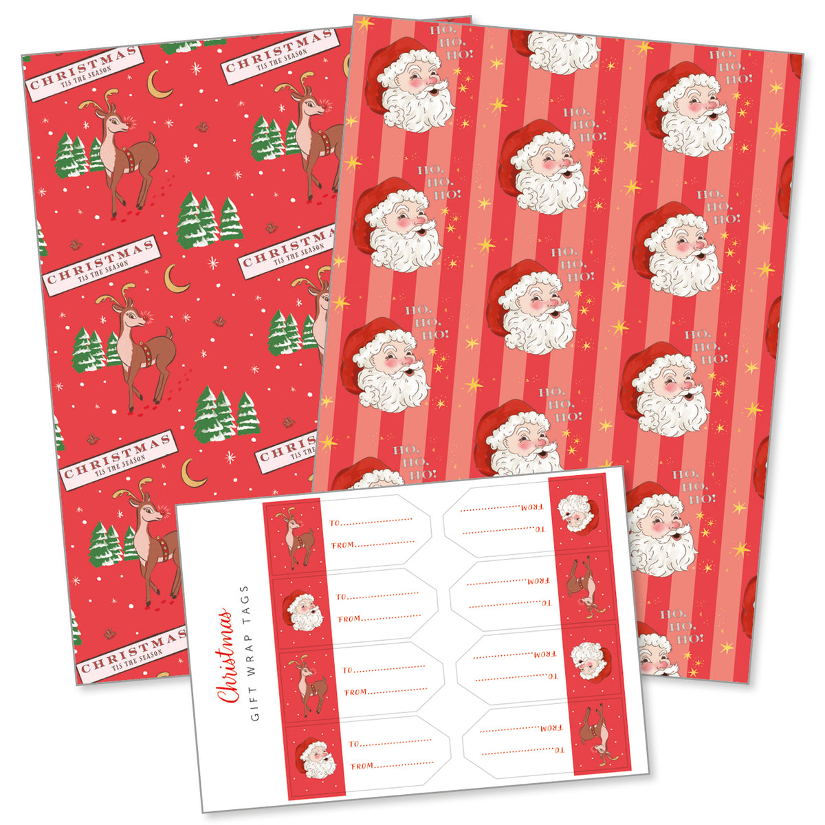 Ho Ho Ho Gift Wrap Twin Pack