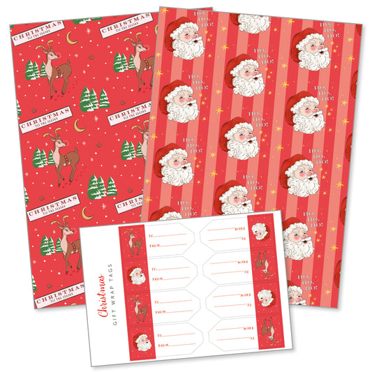 Ho Ho Ho Gift Wrap Twin Pack