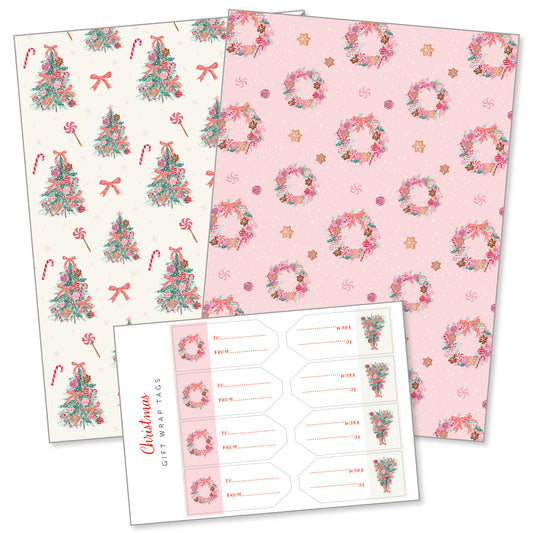 Sweet Christmas Gift Wrap Twin Pack