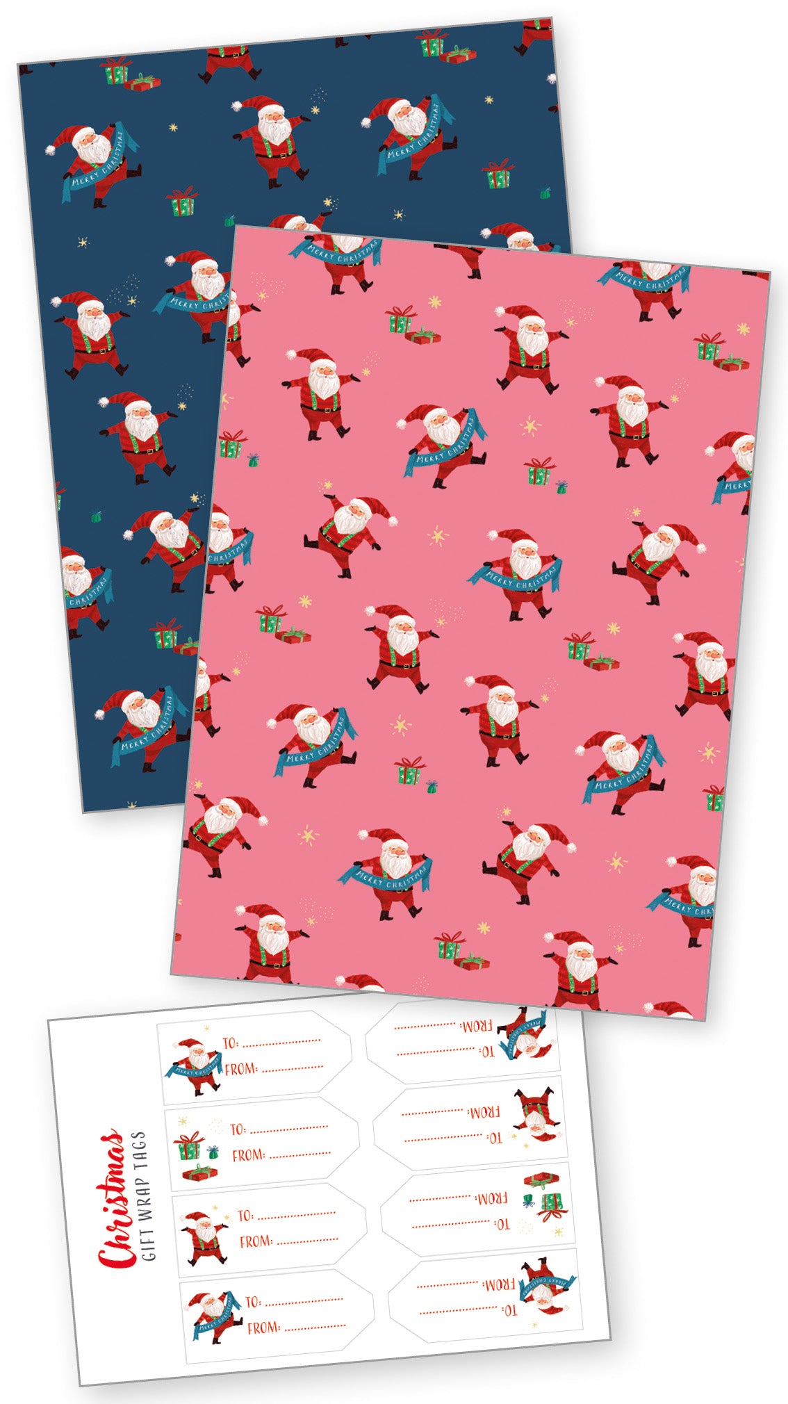 Santa's Party Wrapping Paper