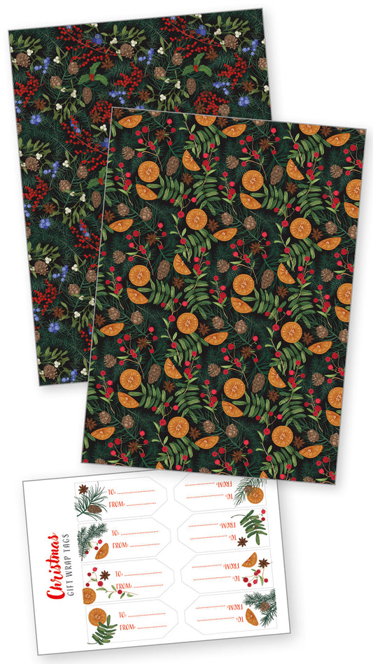 Winter Foliage Wrapping Paper
