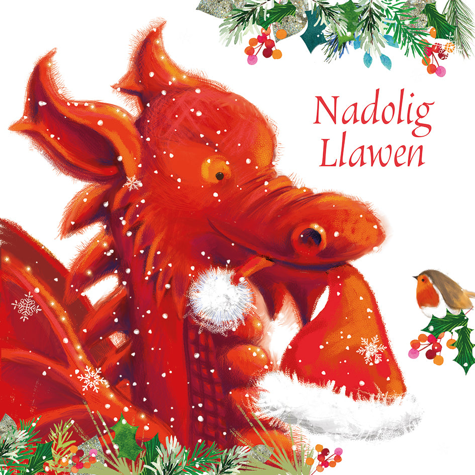 Nadolig Llawen- Dragon (Bilingual)