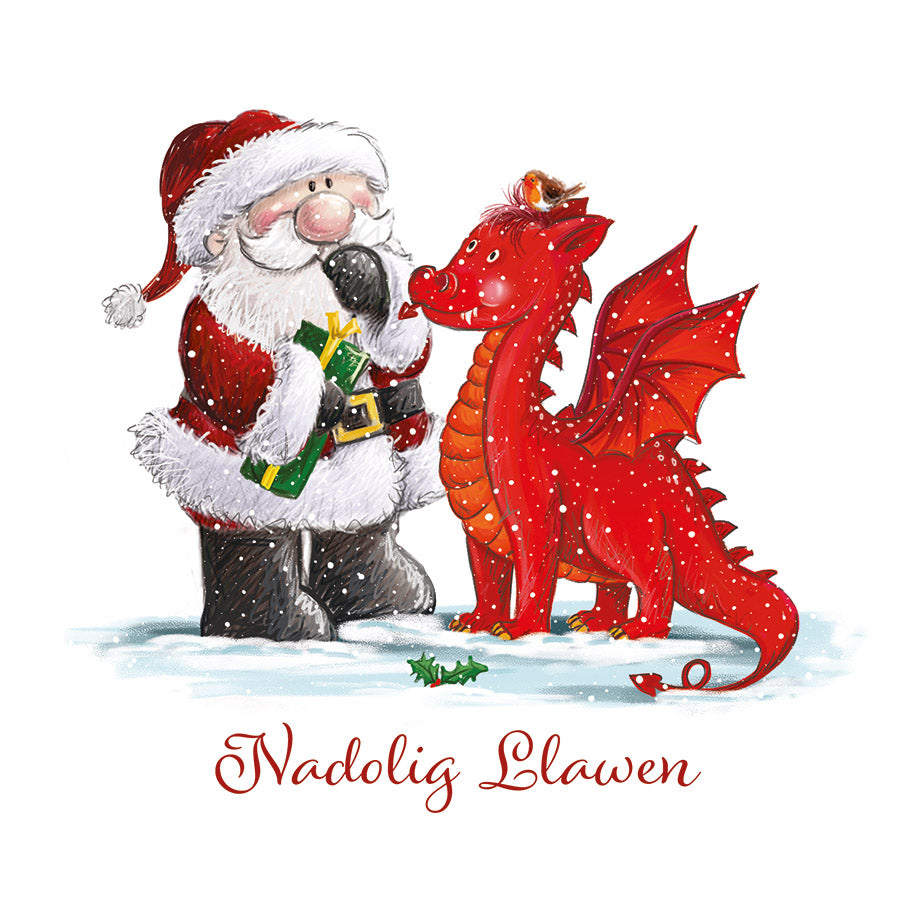 Santa and the dragon